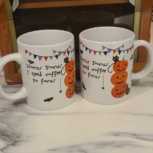 Pair of Hocus Pocus Halloween mugs